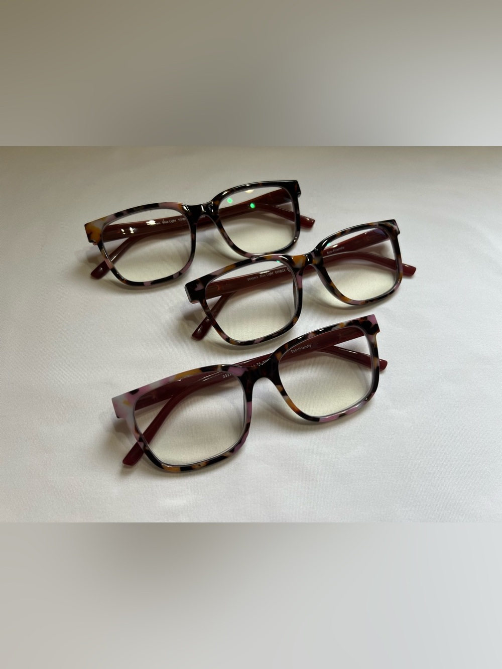 Peepers 3 pair of Sycamore Pink Botanico Reading Glasses +1.75